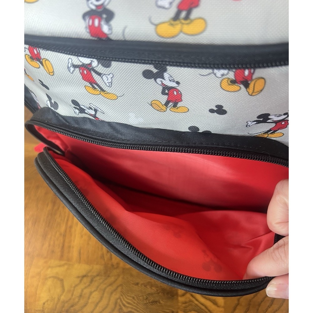 MICKEY MOUSE Diaper Bag 15-in Backpack Changing Pad Clear Pack Multi-Pocket NEW - Picture 10 of 16